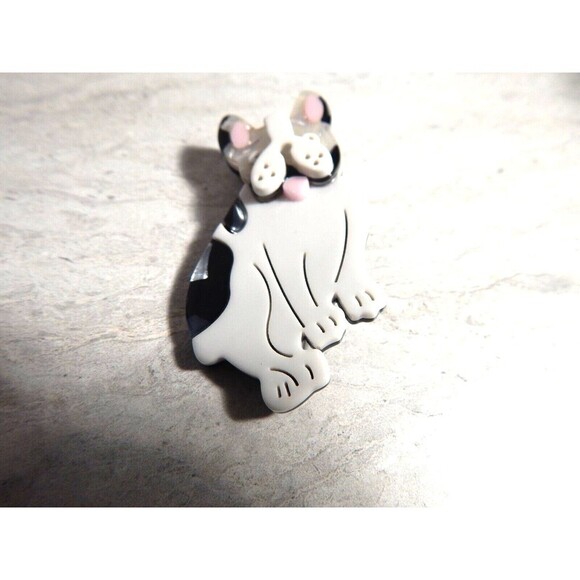Vintage Handmade Frenchie French Bulldog Acrylic. 2.5ins Tall. - Picture 2 of 6